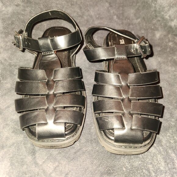 Steve Madden Kids Jecho Fisherman Sandals Shoes Black Size 11 - Picture 6 of 6